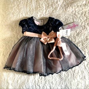 Baby Girls 2-pc. Short Sleeve A-Line Dress